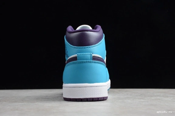 Rep EP  Hornets Jordan Mid 1 554724-415 554724-415 0516